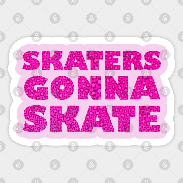 Skaters Gonna Skate Sticker by TheGrinningSkull